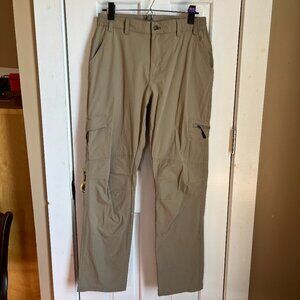 Nonwe Nylon Quick Dry Hiking Beige Pants with Cargo Pockets Size Small